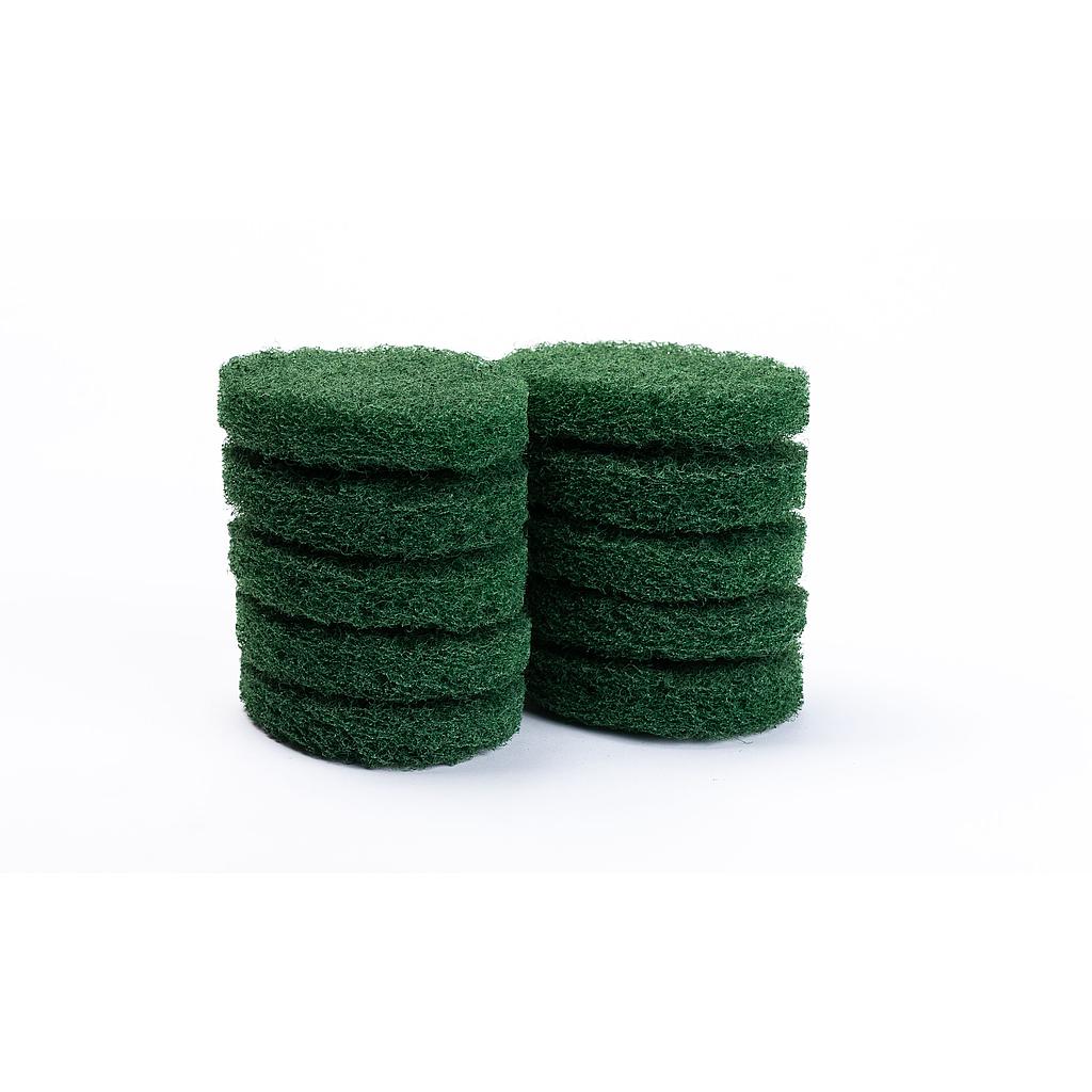 Rough oval nylon scouring pads (x10)