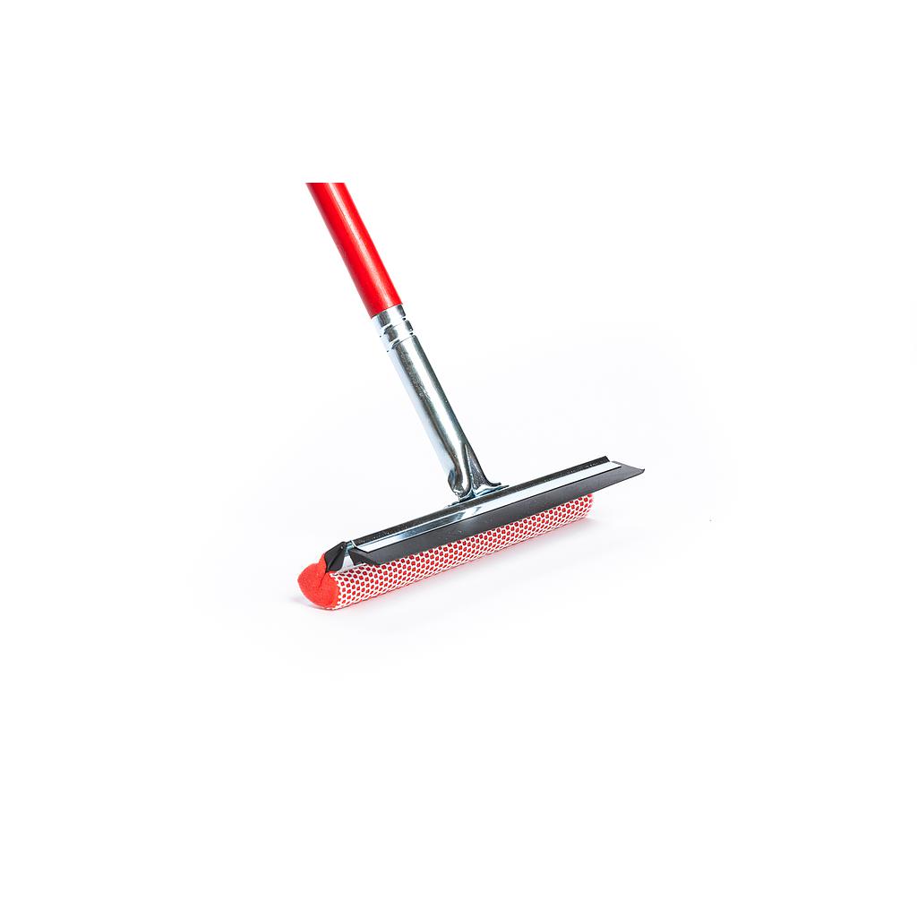 Window squeegee with sponge