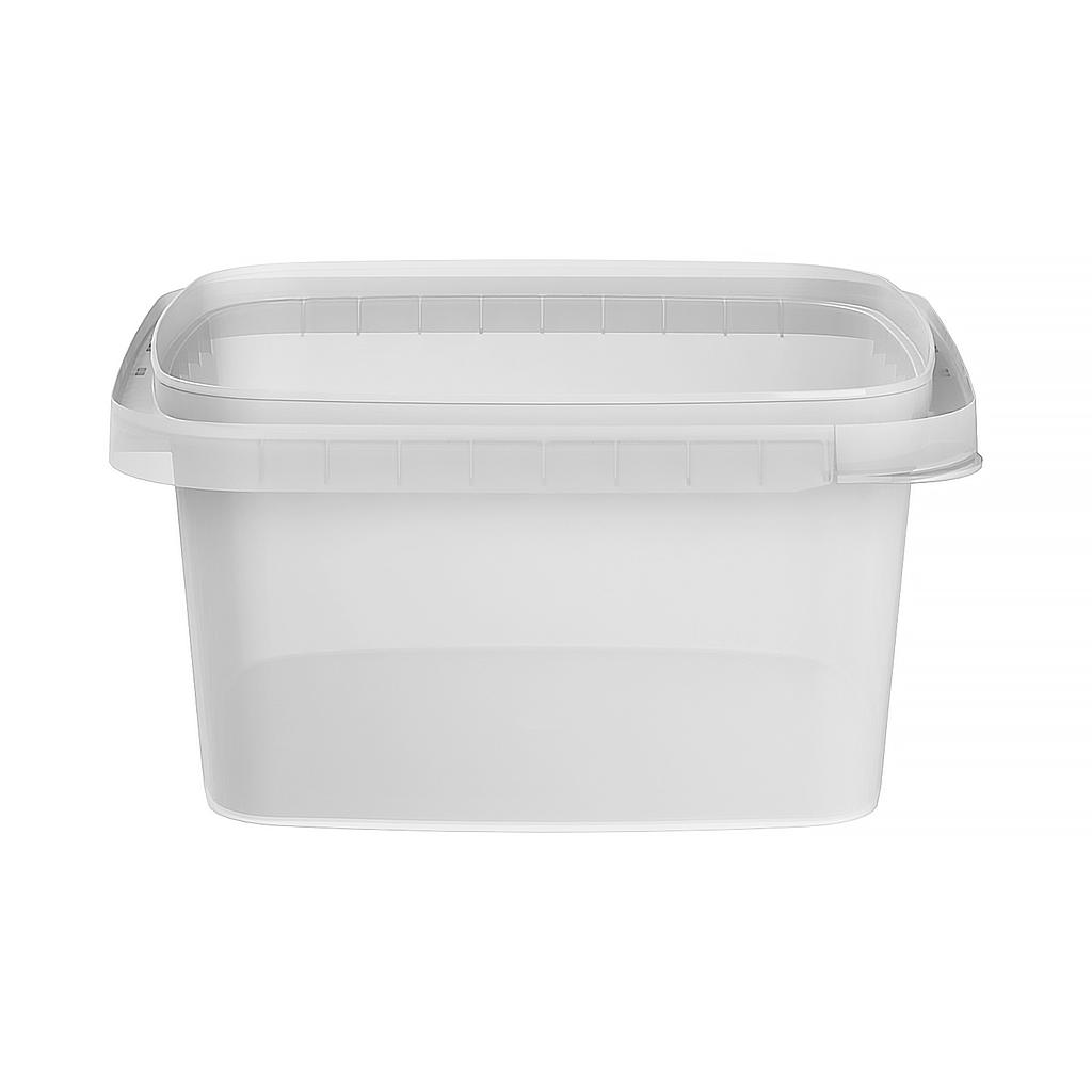 1litre square Tamper Evident container IEL Lachance
