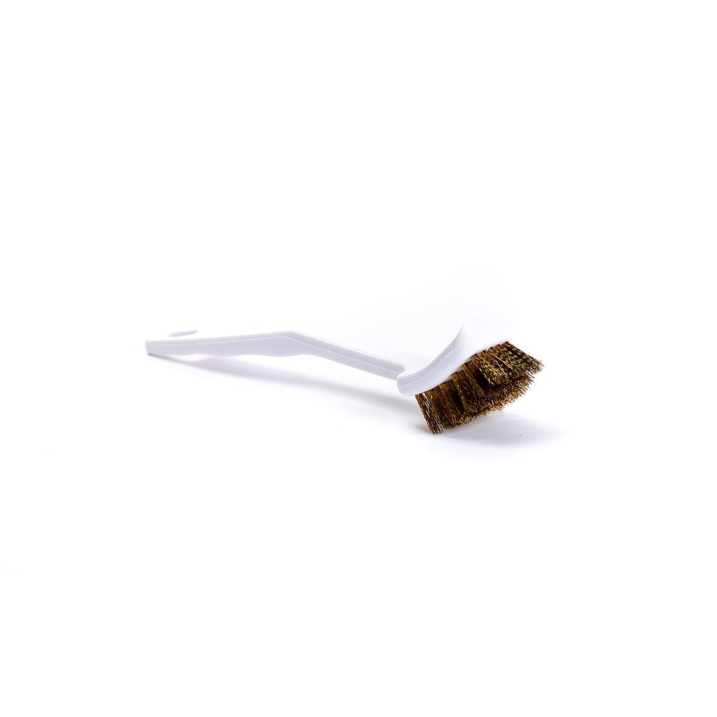 Brass-bristles pots and pans brush