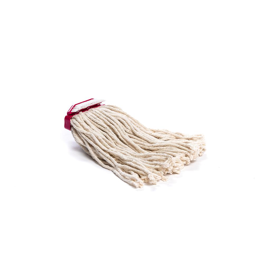 Wet mop with scrub brush